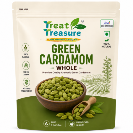 Treat Treasure Whole Green Cardamom – 100% Natural & Handpicked